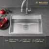 Chậu rửa chén 1 hố Inox 304 Malloca MS6302ST