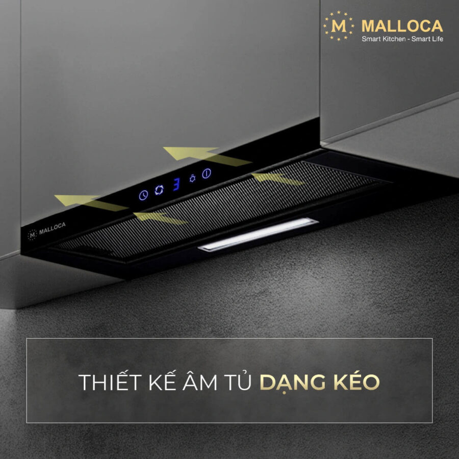 Alternative view of Máy hút mùi âm tủ dạng kéo Malloca MH90BTC
