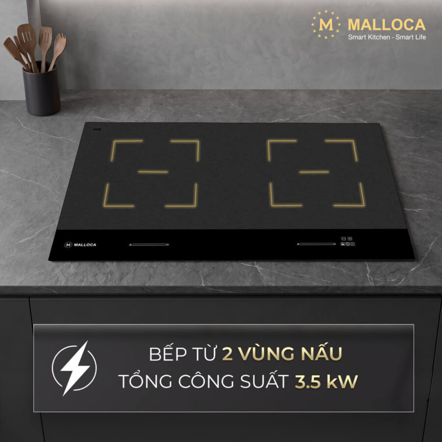 Bếp từ 2 vùng nấu Malloca SKYLUX MH802 - Ảnh 3