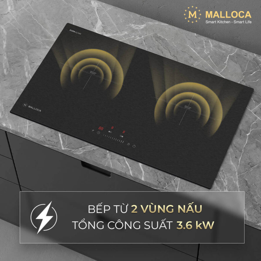 Bếp từ 2 vùng nấu Malloca MH732IN - Ảnh 4