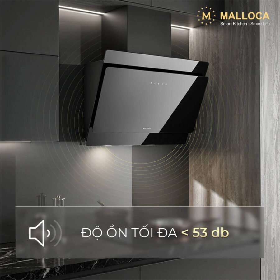 Máy hút mùi áp tường dạng nghiêng Malloca MC7086HS - Ảnh 5