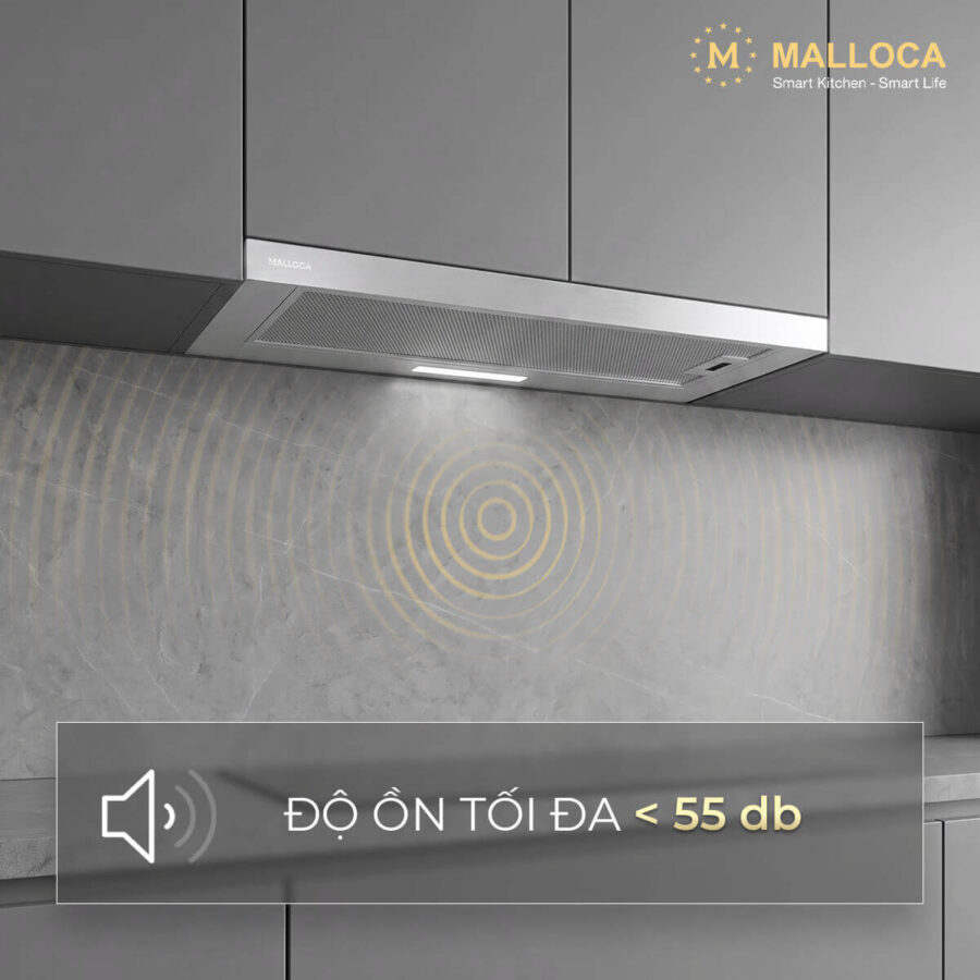 Máy hút mùi âm tủ dạng kéo Malloca MH60SMC - Ảnh 4