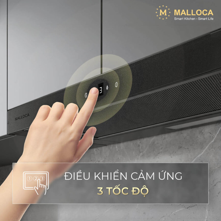 Máy hút mùi âm tủ dạng kéo Malloca MH800TC - Ảnh 5
