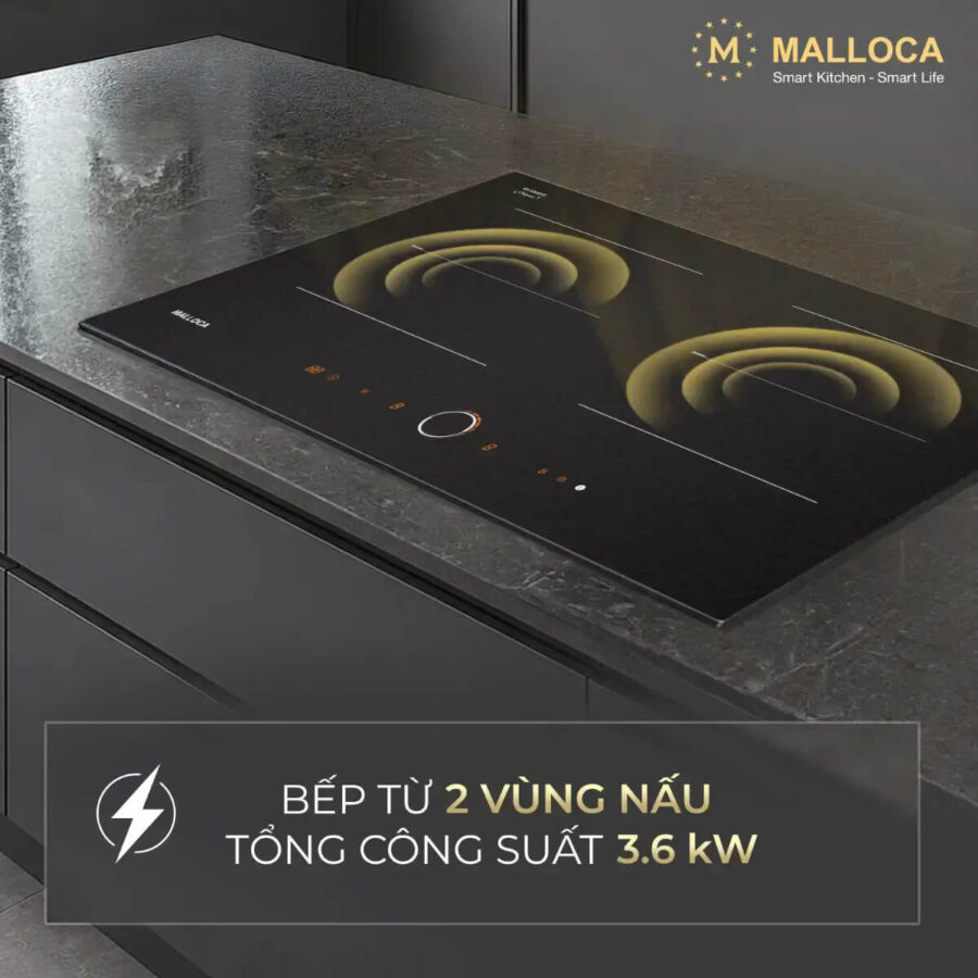 Bếp từ 2 vùng nấu Malloca MI7502ES - Ảnh 4