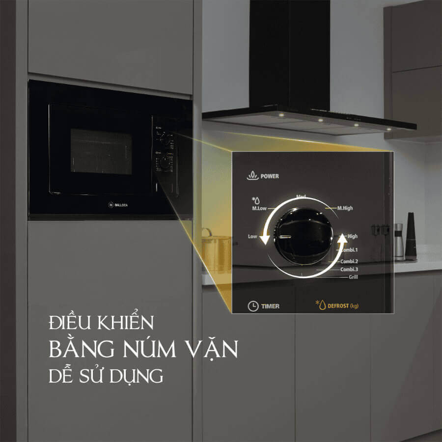 Alternative view of Lò vi sóng âm tủ dung tích 20L Malloca MW820B