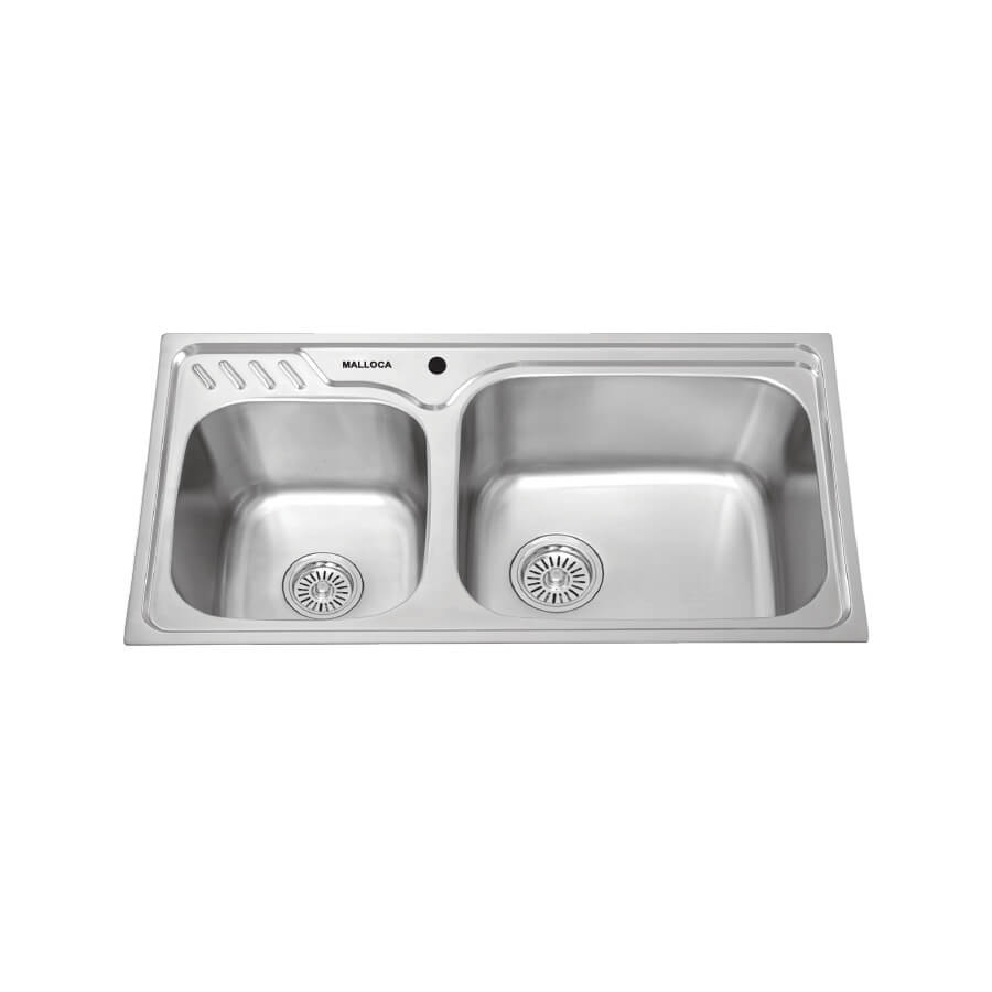 Chậu rửa chén 2 hố Inox 304 Malloca MS1011NEW