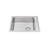Chậu rửa chén 1 hố Inox 304 lắp âm hoặc lắp nổi Malloca MS5066W