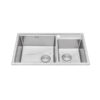Chậu rửa chén 2 hố Inox 304 Malloca MS5082W