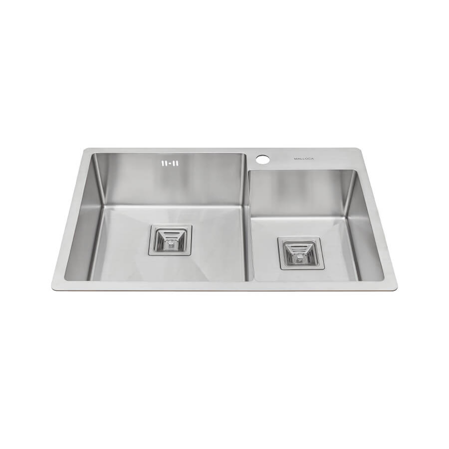 Chậu rửa chén 2 hố Inox 304 Malloca MS620T