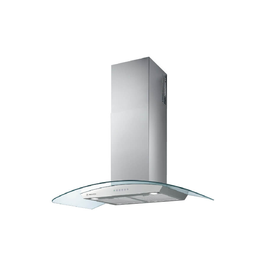 Máy hút mùi áp tường dạng kính cong Malloca K820T