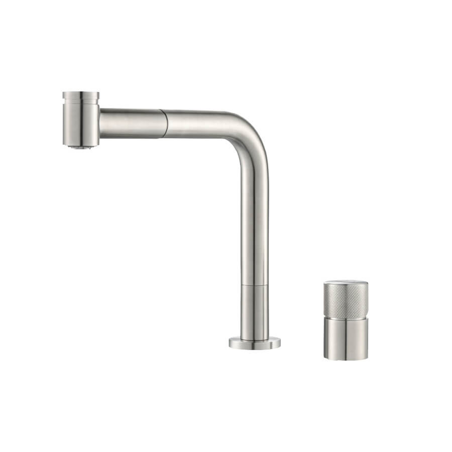 Vòi rửa chén nóng lạnh dây rút Inox 304 Malloca LUXSTEEL K068PO - Ảnh 6
