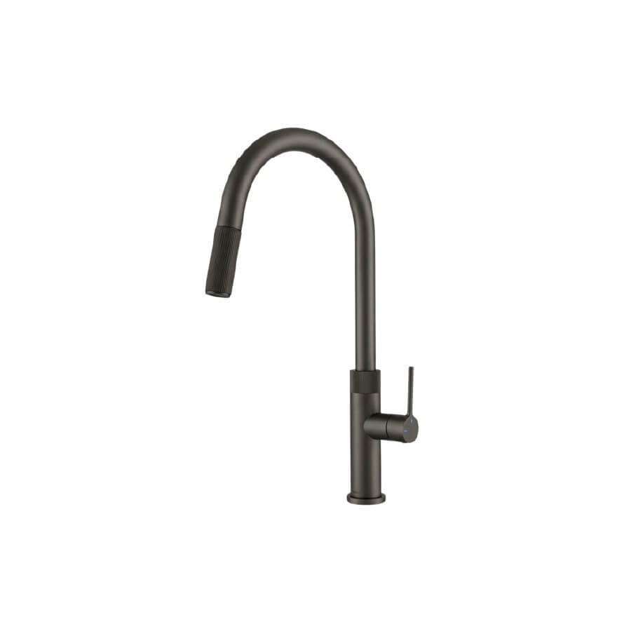 Vòi rửa chén nóng lạnh đồng thau mạ PVD Titan Malloca K1090BS