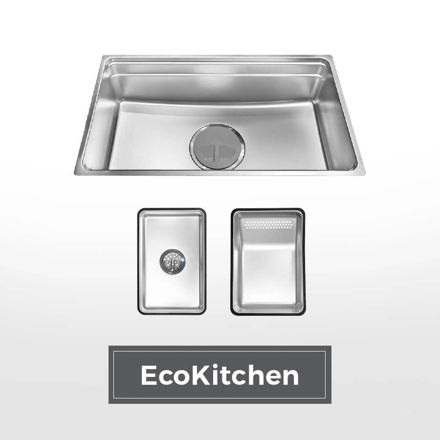 Chậu rửa chén 1 hố hạn chế trầy xước lắp âm hoặc lắp nổi Malloca LINEN MS7643SS