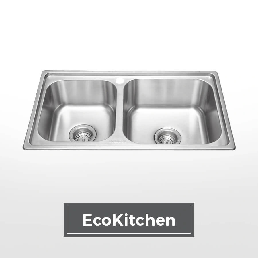 Chậu rửa chén 2 hố Inox 304 Malloca MS2076E