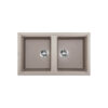 Chậu Rửa Chén Đá Granite 2 hố Malloca Champagne K45095