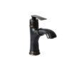 Vòi nước lavabo nóng lạnh có dây rút bằng đồng Kanly GCV42B