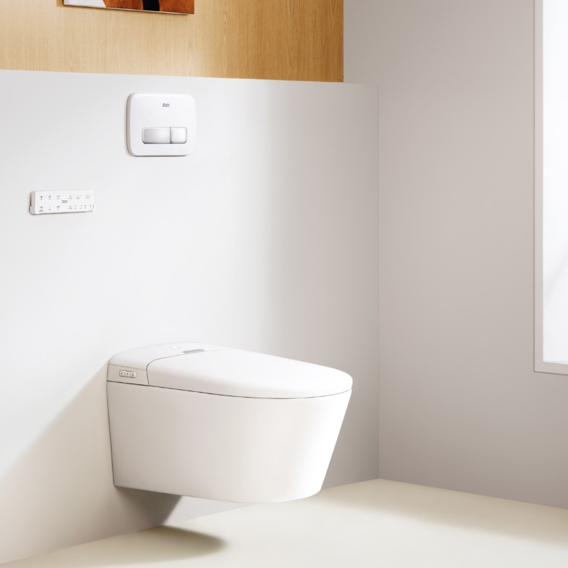 Bồn cầu American Standard WP-7391 treo tường điện tử Aero-Lite (WP7391) (1073919990) (103032BL00+103026SH00)