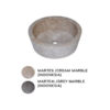 Chậu lavabo đặt bàn Kanly đá Marble tự nhiên MAR7E1i