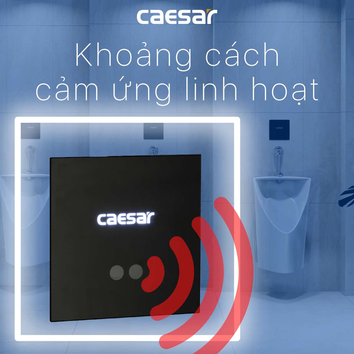 Van xả cảm ứng bồn tiểu nam Caesar A654