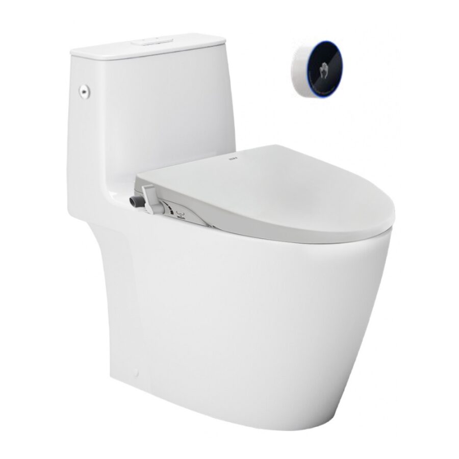 Bồn cầu 1 khối xả cảm ứng nắp rửa cơ INAX ACT-902 + CW-S15VN