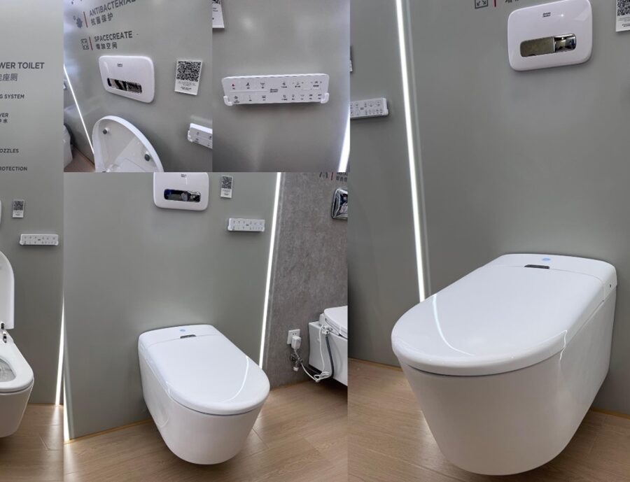 Bồn cầu American Standard WP-7391 treo tường điện tử Aero-Lite (WP7391) (1073919990) (103032BL00+103026SH00)