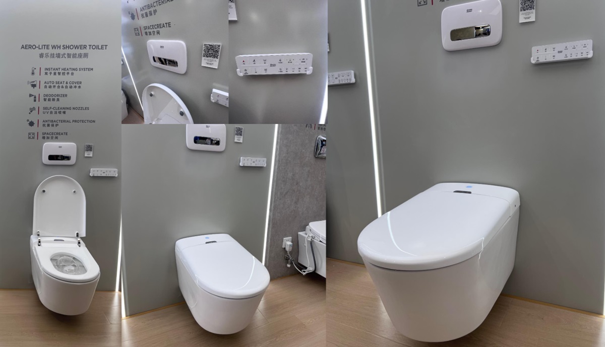 Bồn cầu American Standard WP-7391 treo tường điện tử Aero-Lite (WP7391) (1073919990) (103032BL00+103026SH00)