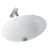 Chậu rửa mặt lavabo âm bàn INAX AL-2293V/BW1 men Aqua Ceramic
