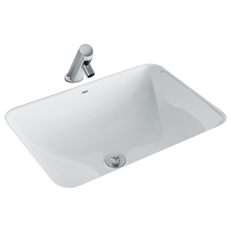 Chậu rửa mặt lavabo âm bàn INAX AL-2298V/BW1 men Aqua Ceramic
