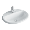 Chậu lavabo dương vành INAX AL-2395V (AL2395V) (AL-2395VFC) men Aqua Ceramic