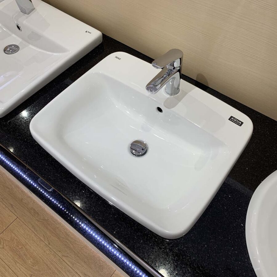 Chậu lavabo dương vành INAX AL-2398V (AL2398V) (AL-2398VFC) men Aqua Ceramic