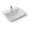 Chậu lavabo dương vành INAX AL-2398V (AL2398V) (AL-2398VFC) men Aqua Ceramic