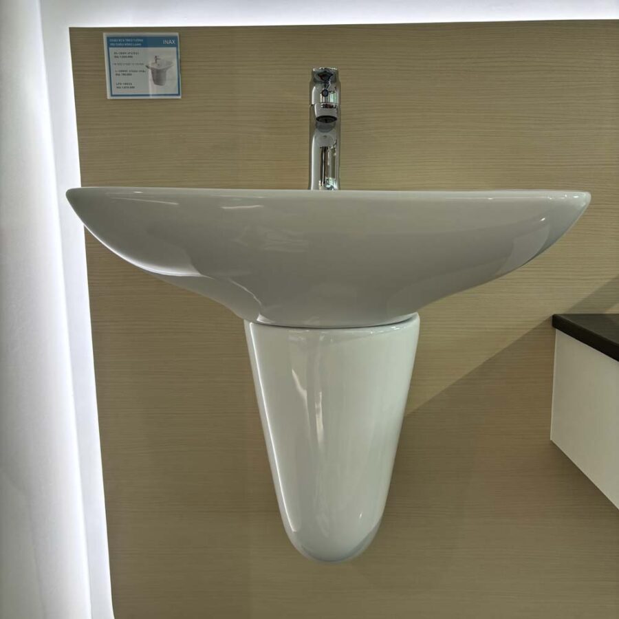 Chậu rửa lavabo treo tường INAX AL-289V (AL289V) (AL-289VFC) men Aqua Ceramic