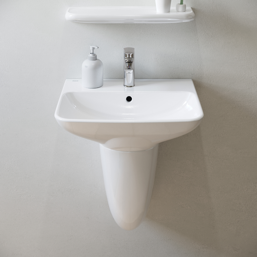 Chậu rửa lavabo treo tường INAX AL-289V (AL289V) (AL-289VFC) men Aqua Ceramic