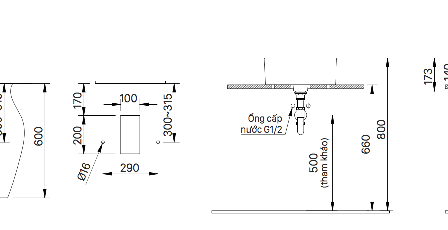 Chậu rửa lavabo đặt bàn INAX L-295V (L295V)