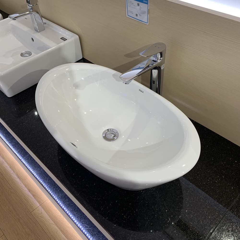 Chậu rửa lavabo đặt bàn INAX AL-465V (AL465V) men Aqua Ceramic