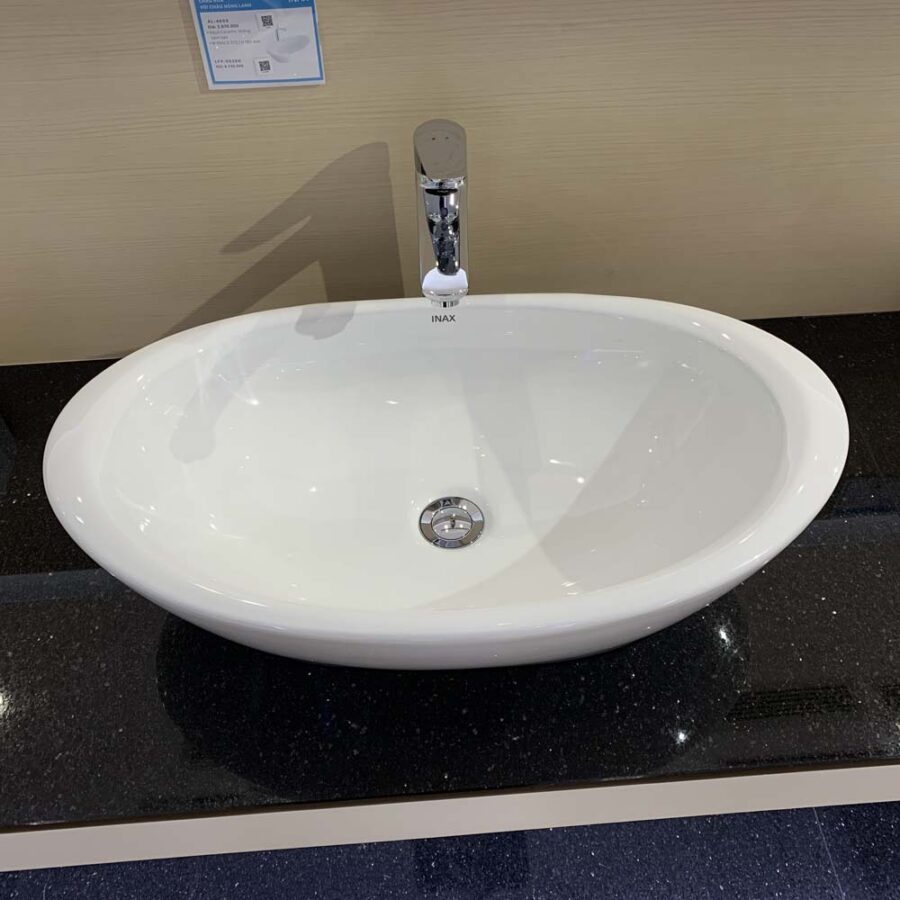 Chậu rửa lavabo đặt bàn INAX AL-465V (AL465V) men Aqua Ceramic