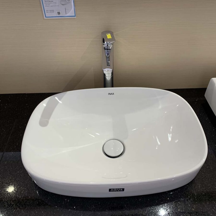 Chậu rửa lavabo đặt bàn INAX AL-642V (AL642V) men Aqua Ceramic