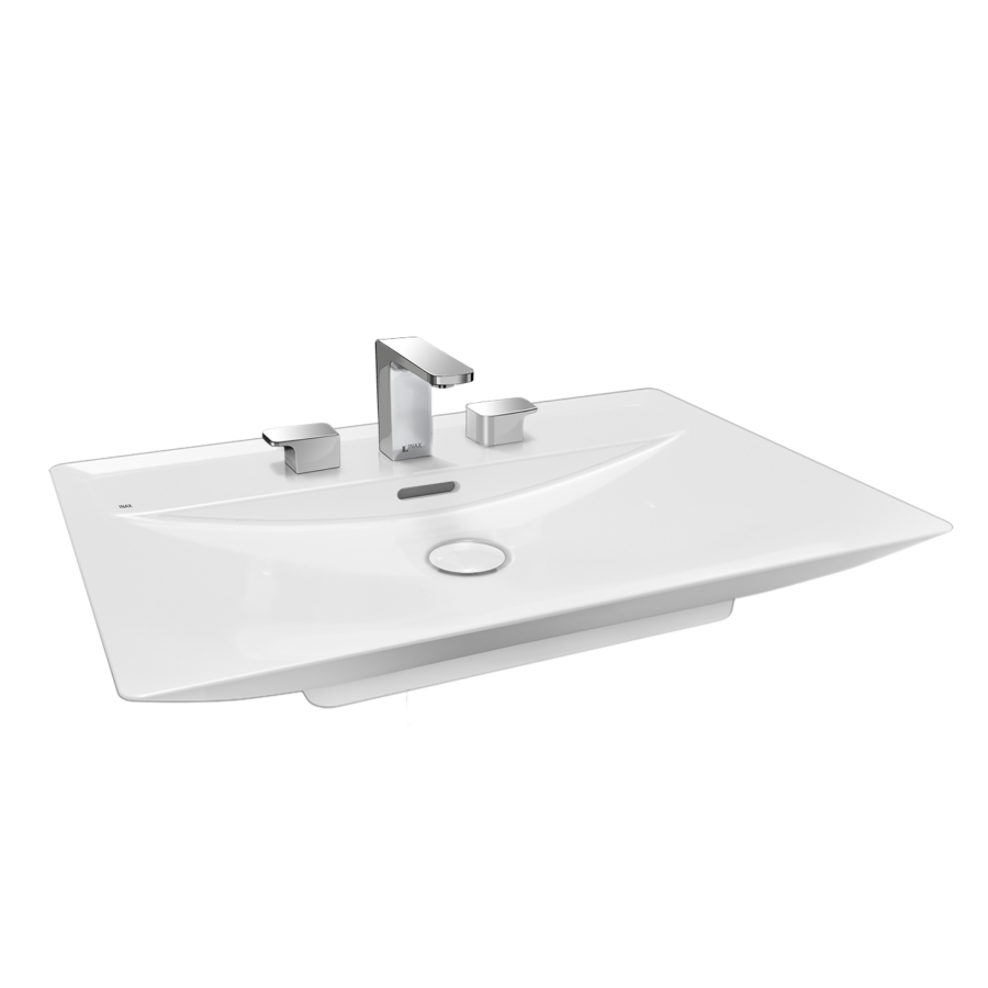 Chậu rửa lavabo đặt bàn INAX AL-S630VGC 3 lỗ men Aqua Ceramic