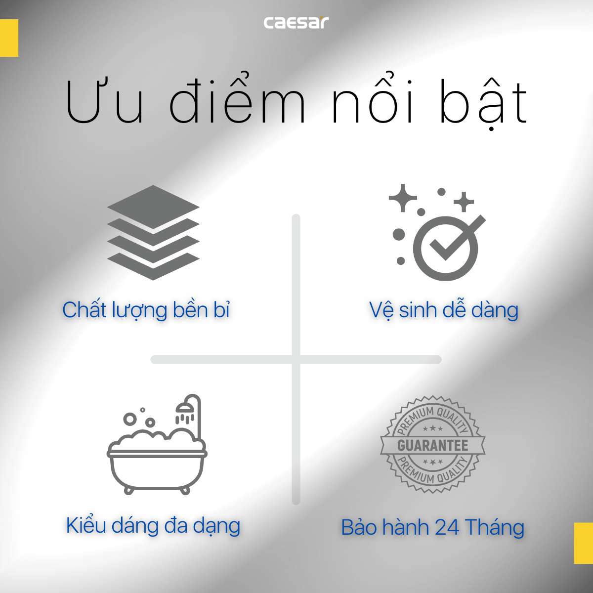 Bồn tắm chân yếm 1m7 Caesar AT0870L(R)