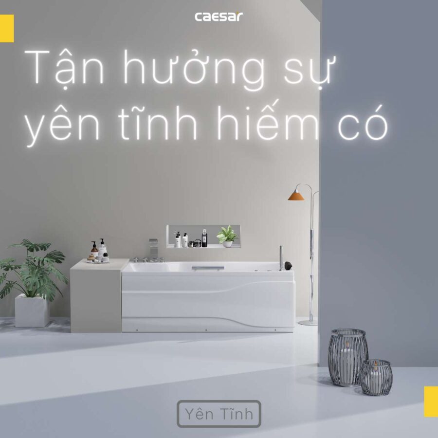 Bồn tắm chân yếm 1m7 Caesar AT0870L(R)