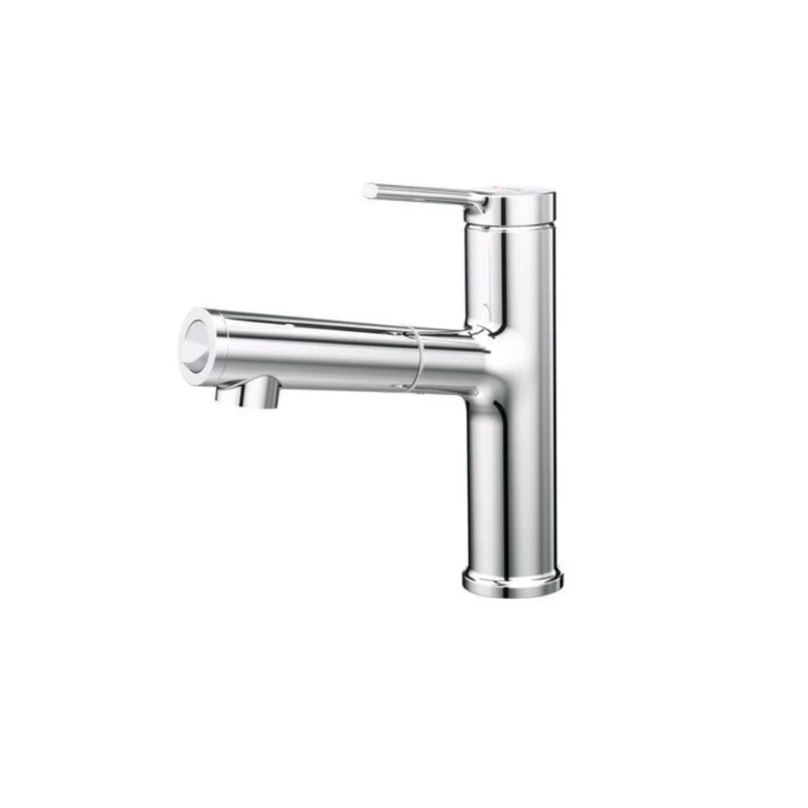 Vòi chậu lavabo nóng lạnh dây rút Caesar B196C