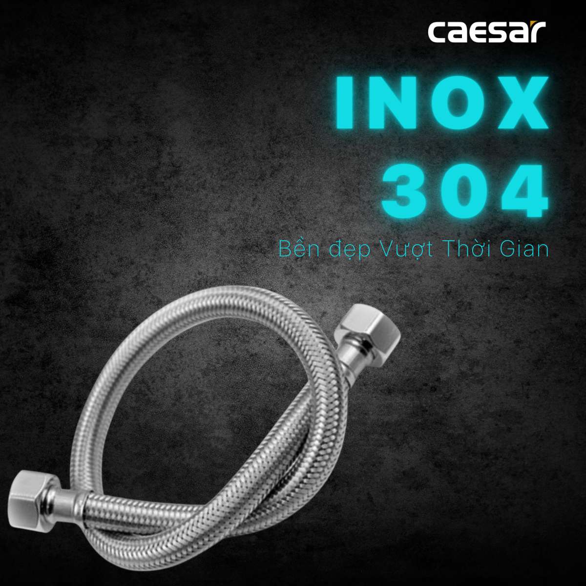 Dây cấp nước xi 40cm Caesar BF422