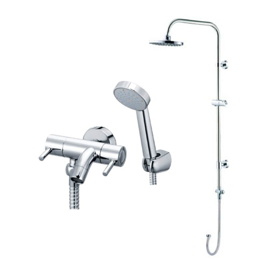 Bộ sen cây tắm đứng lạnh Caesar BS122+S043C