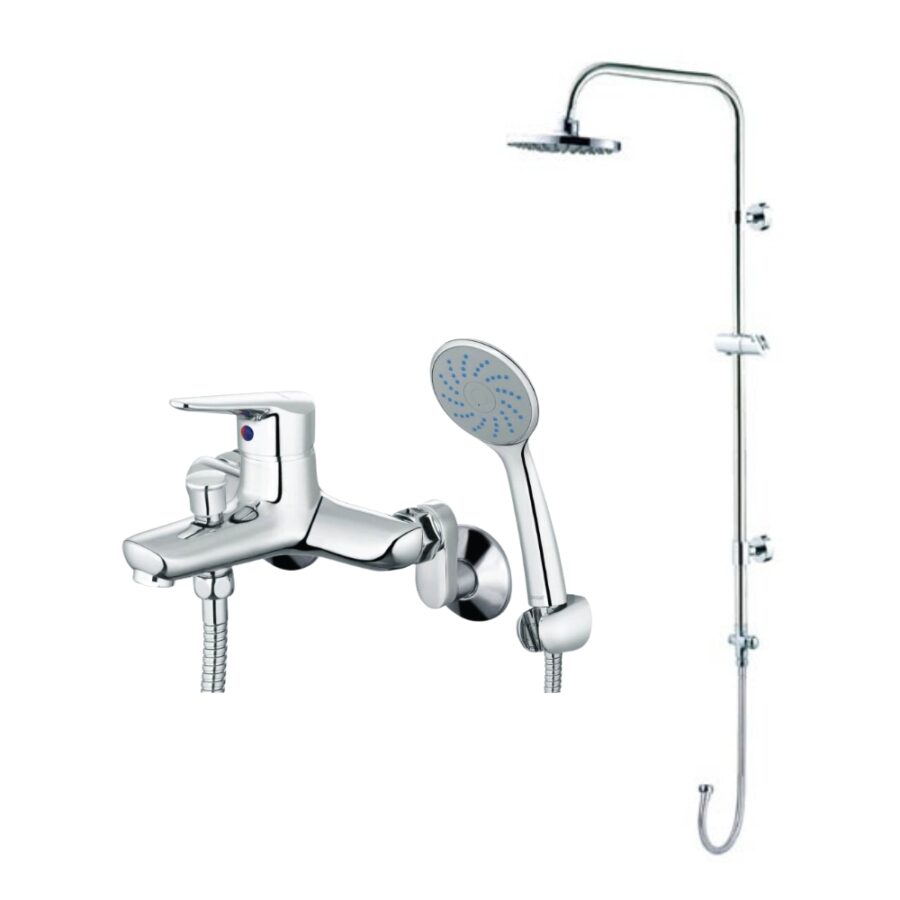 Bộ sen cây tắm đứng nóng lạnh Caesar BS122+S123C