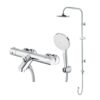 Bộ sen cây tắm đứng nhiệt độ Caesar BS122+TS617