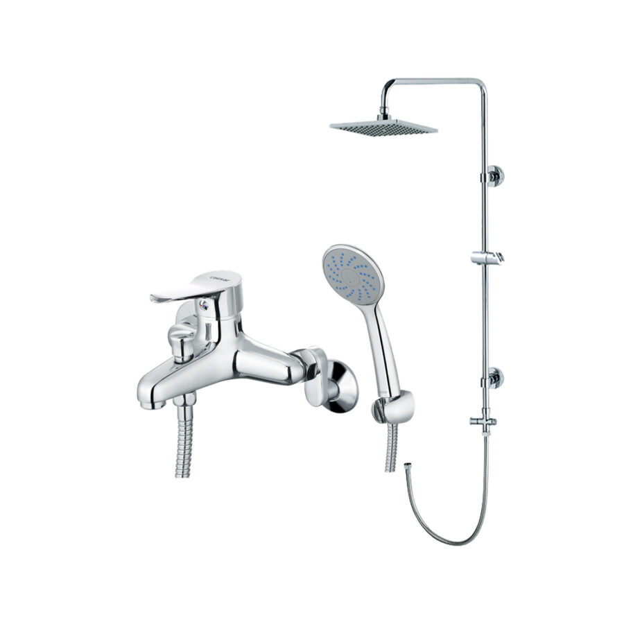 Bộ sen cây tắm đứng nóng lạnh Caesar BS124+S333C