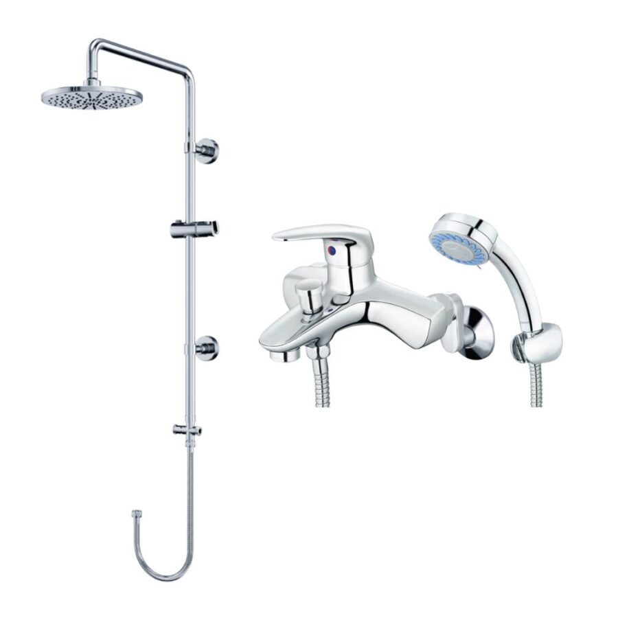 Bộ sen cây tắm đứng nóng lạnh Caesar BS125+S173C