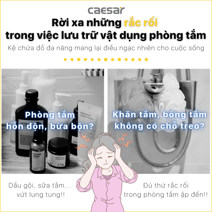 Bộ sen cây tắm đứng nhiệt độ Caesar BS126+TS617