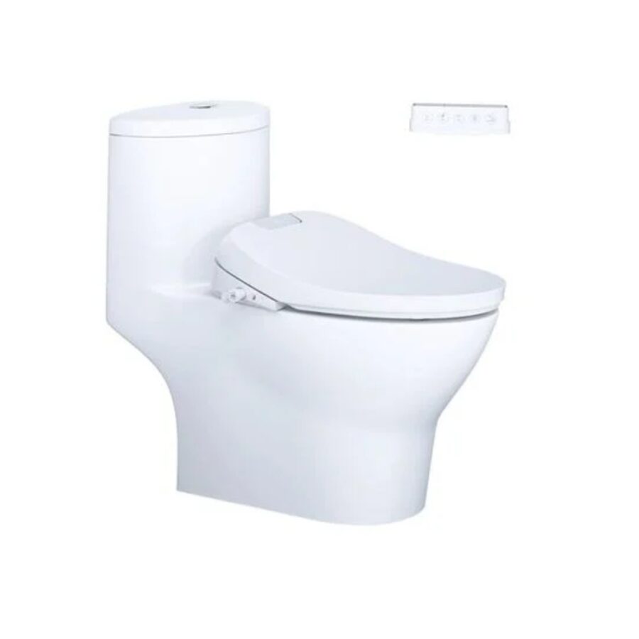 Bồn cầu 1 khối nắp điện tử Caesar C1375F+TAF610H