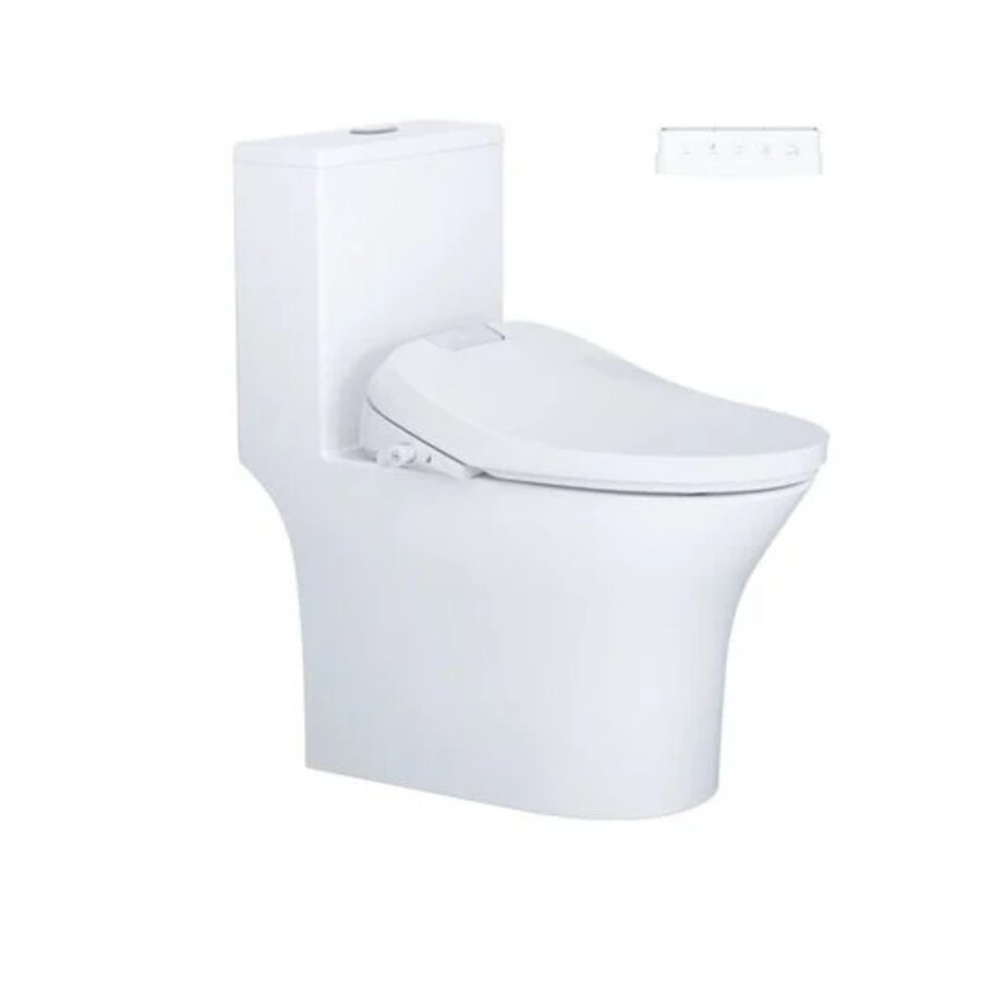 Bồn cầu 1 khối nắp điện tử Caesar C1391F+TAF610H
